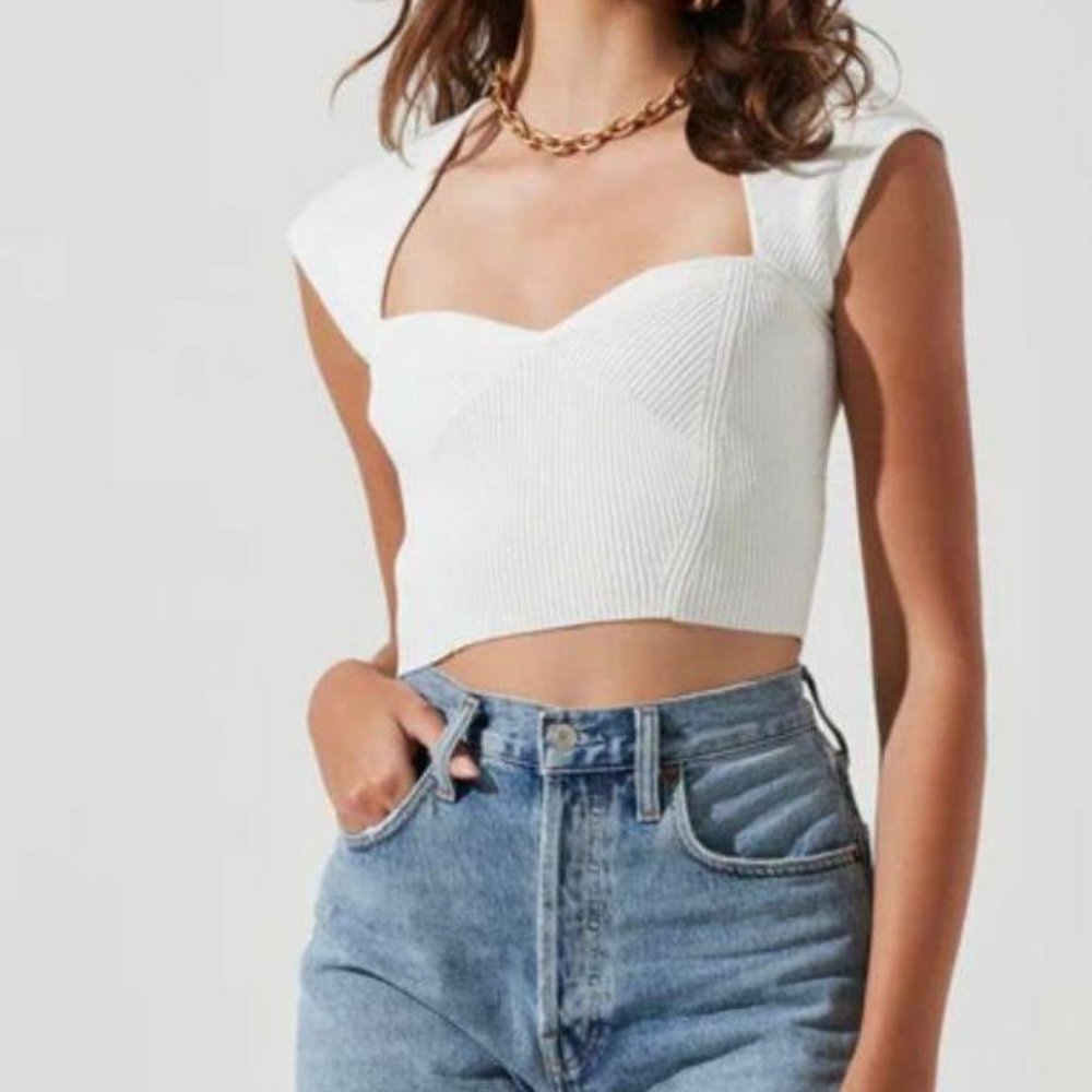ASTR ribbed crop top